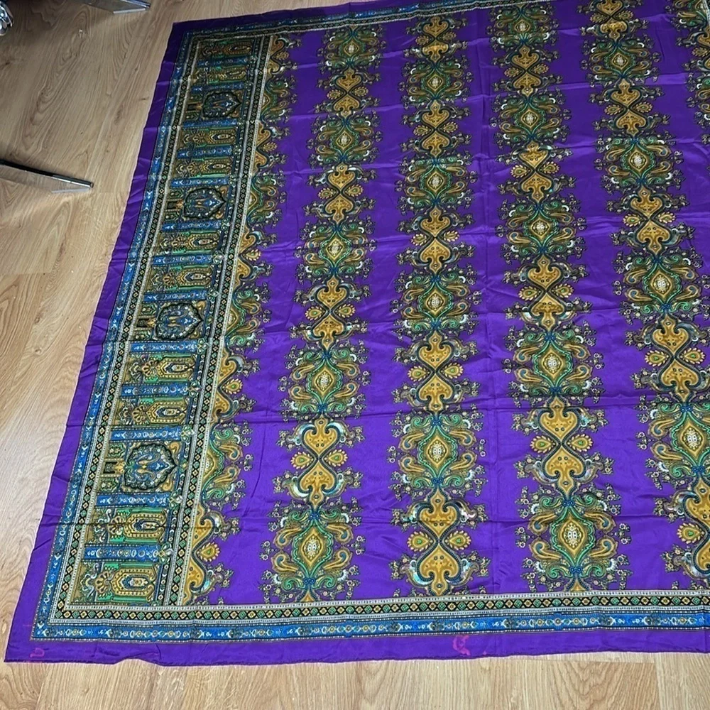 Christian Dior Rare Vintage 55” x 53” Extra Large Silk Shawl Wrap Scarf